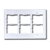 Siemon CT12-FP-SS Triple Gang Stainless Steel CT Faceplate for Six Couplers